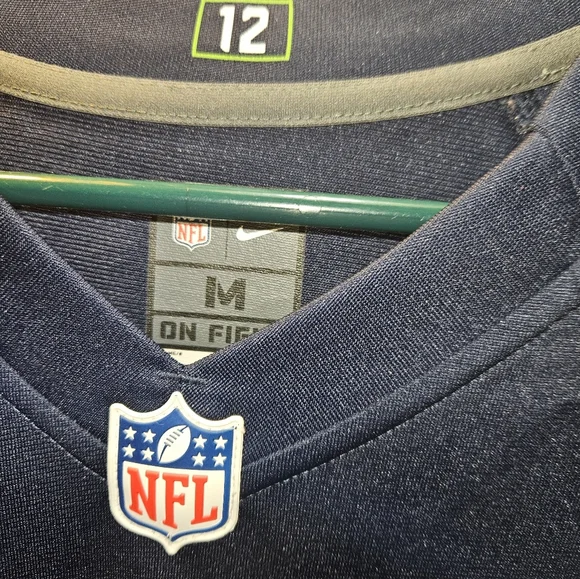 Nike Seattle Seahawks 25 Richard Sherman Navy Blue Team Color Jersey - M - Picture 8 of 9